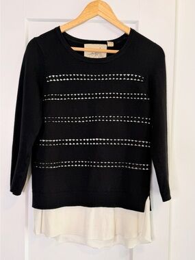 Angel Of The North Black Sweater with Ivory Label Detail - (2012)